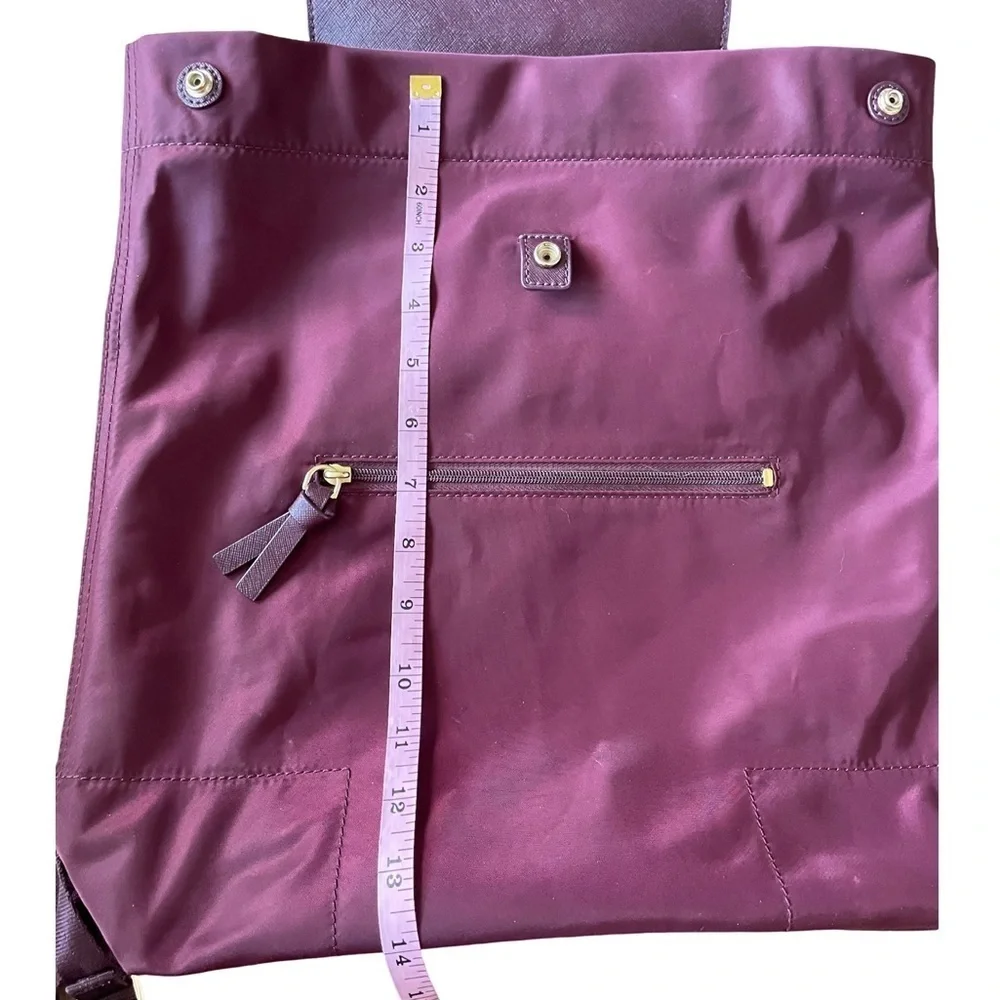 Tory Burch Ella Port Nylon Flap Backpack